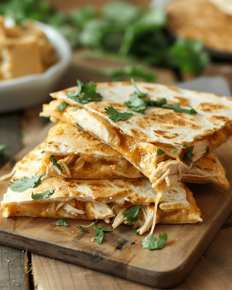 High-Protein Chicken Ranch Quesadilla : Crispy, Creamy & Low-Carb