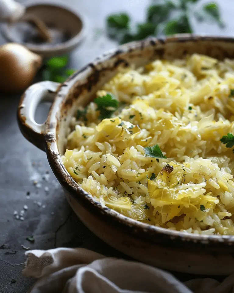Lahanorizo (Greek Rice With Cabbage)