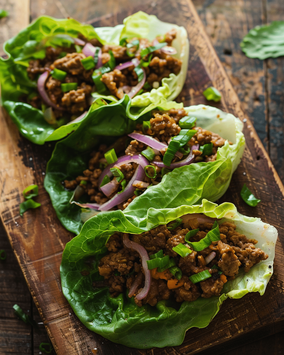 Cheeseburger Lettuce Wraps