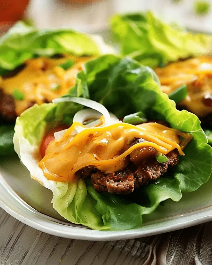 Cheeseburger Lettuce Wraps