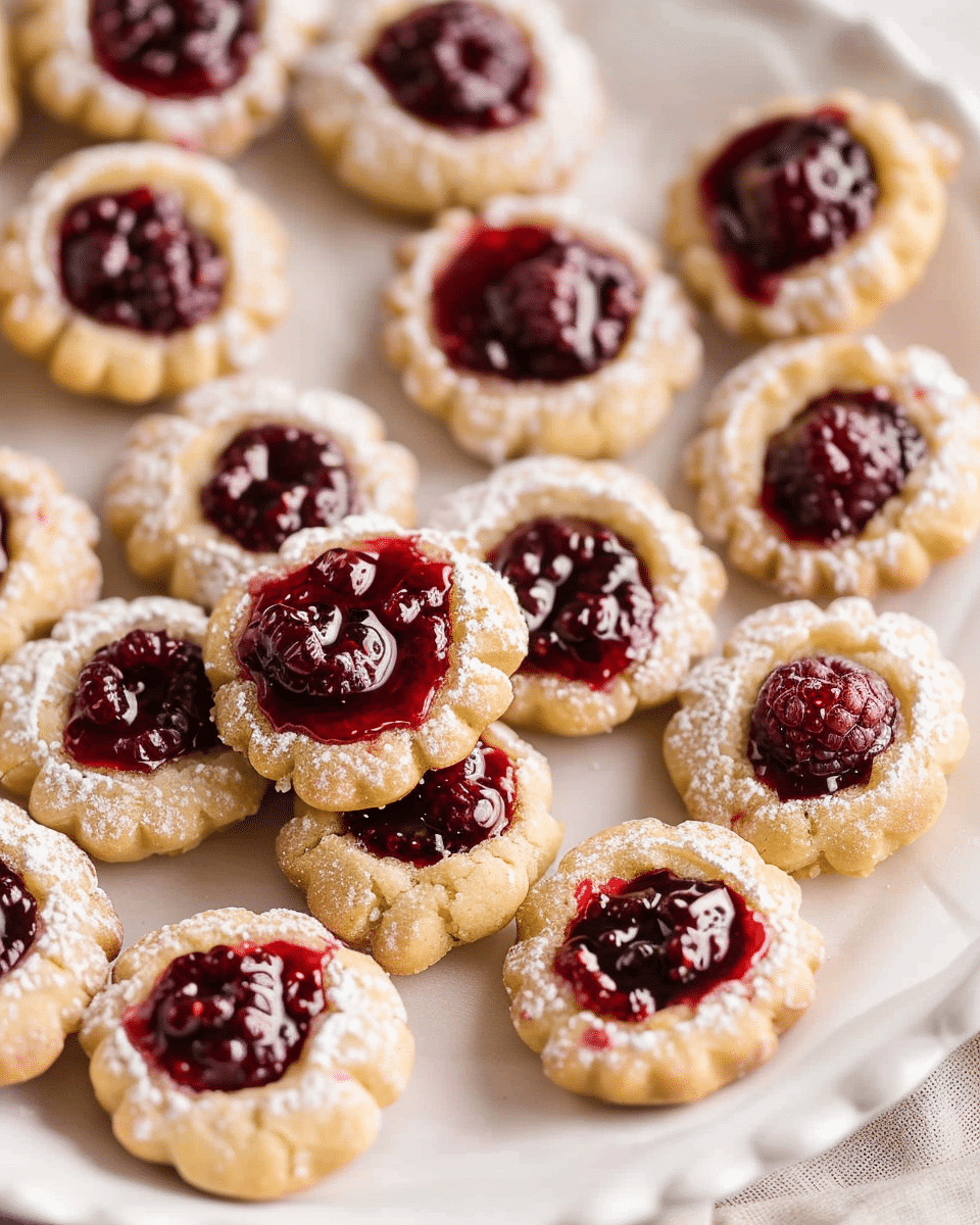 Gluten Free Raspberry Thumbprint Cookies