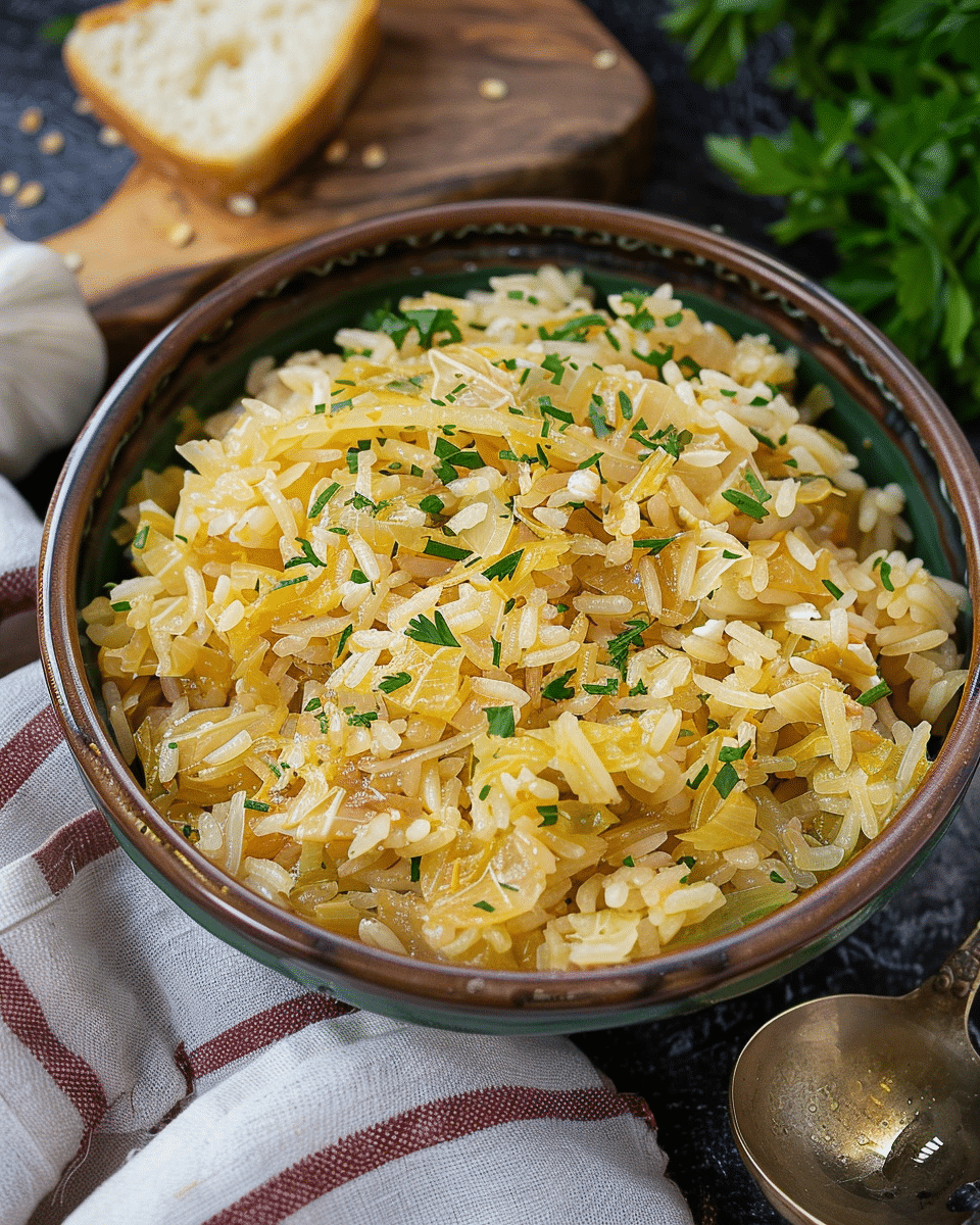 Lahanorizo (Greek Rice With Cabbage)