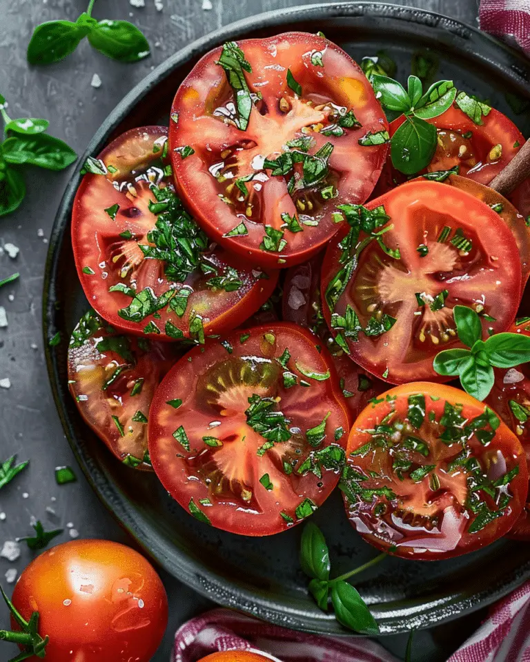 Marinated tomatoes