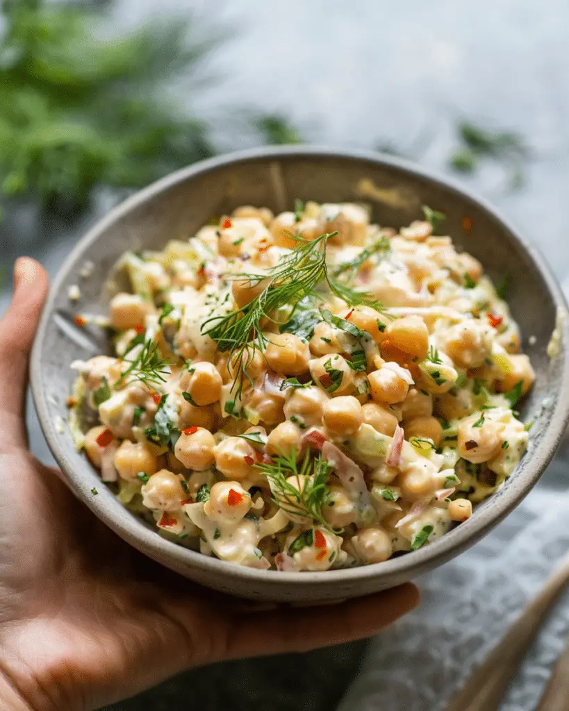 Chickpea & Cucumber Salad With Creamy Yogurt Dressing