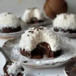 Coconut Dome With Chocolate Spread