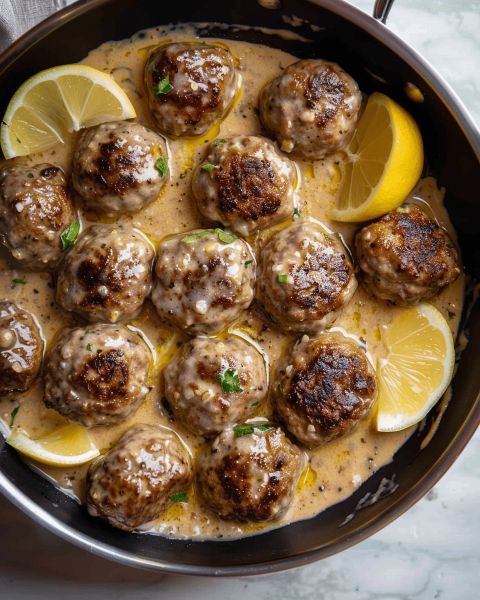 Keftedes In Lemon Sauce
