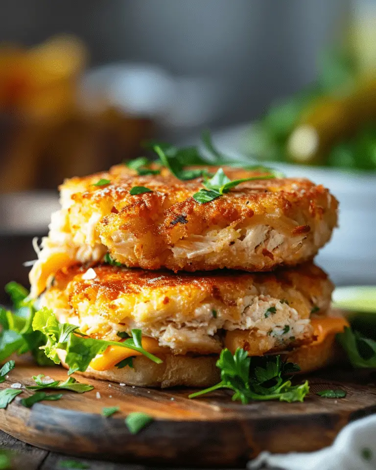 Crispy & Cheesy Tuna Melt Patties
