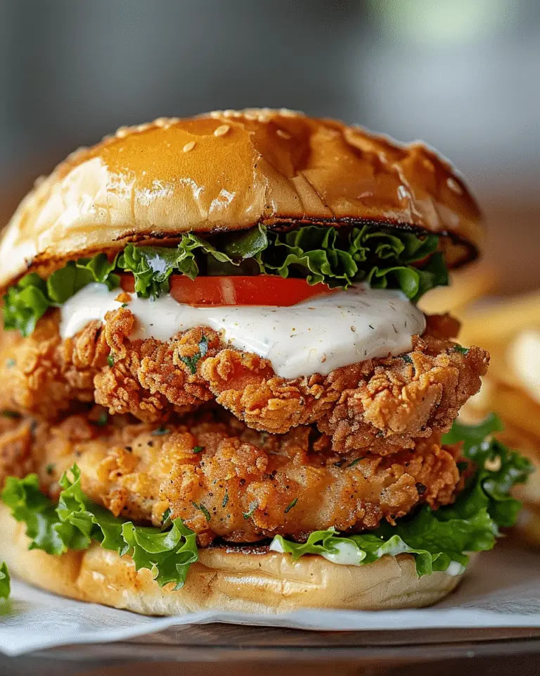 Cajun Crispy Chicken Sandwich With Garlic Aioli: Irresistibly Juicy!