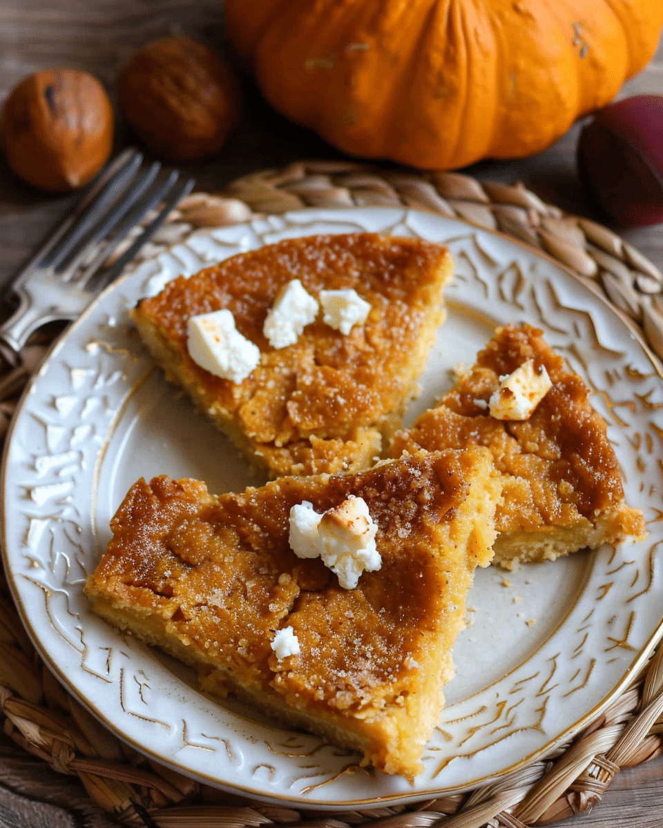 Crustless Pumpkin Pie With Feta