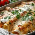 Delicious Chicken Enchiladas with Sour Cream White Sauce Made Easy