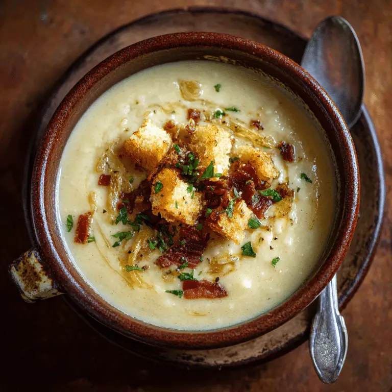 Soothing Hangover Cure Garlic Potato Soup