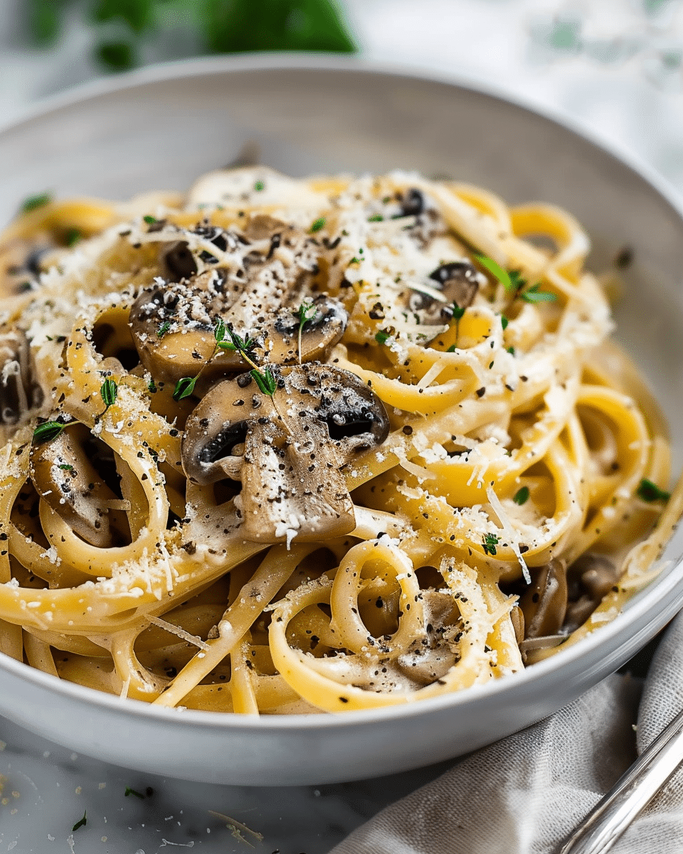 Creamy Mushroom Gruyere Pasta For Ultimate Comfort Food