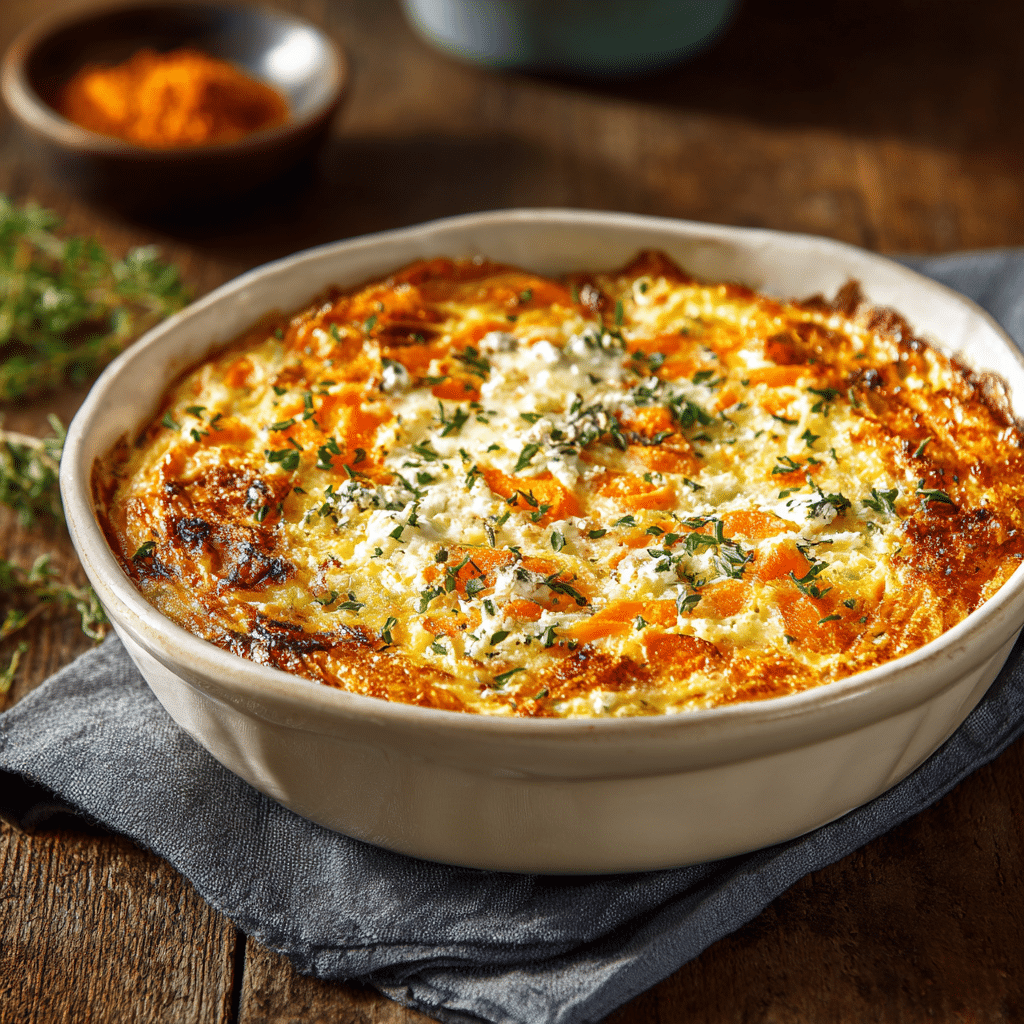 Cheesy Garlic Carrot Gratin – Creamy, Sweet & Savory