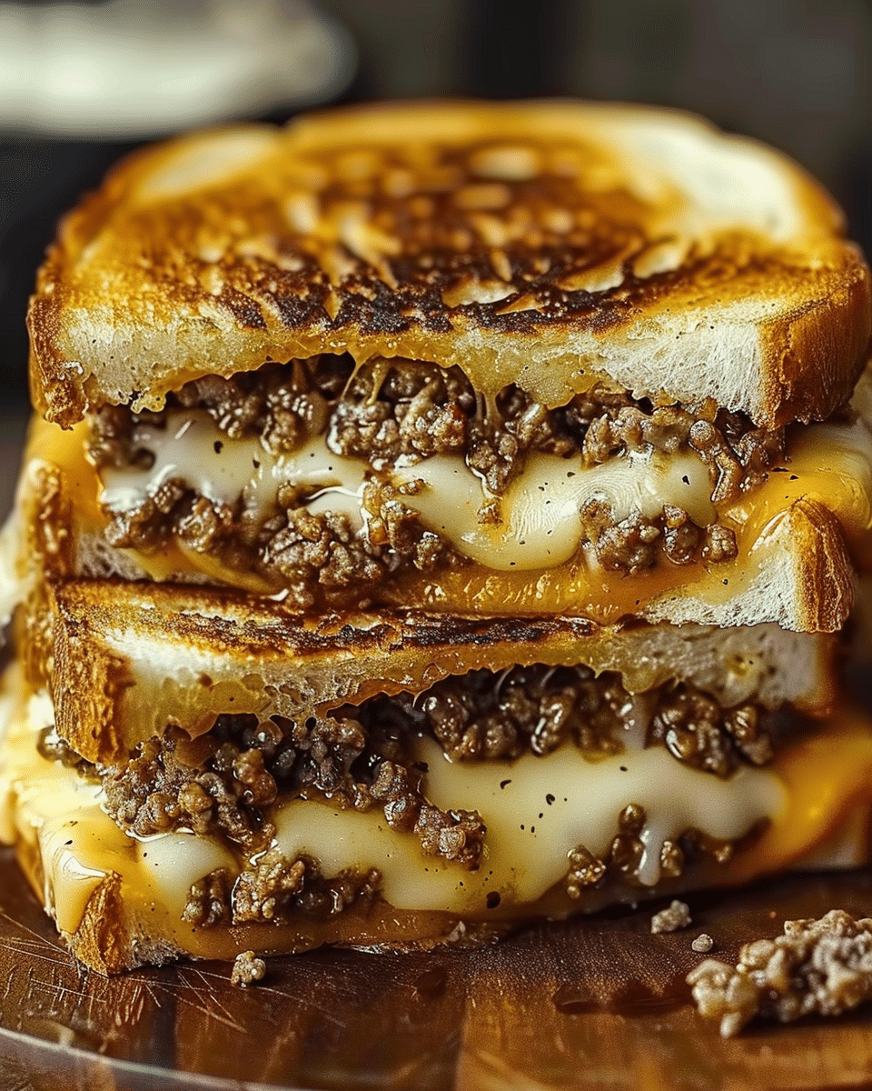 Ultimate Cheesy Ground Beef Melt