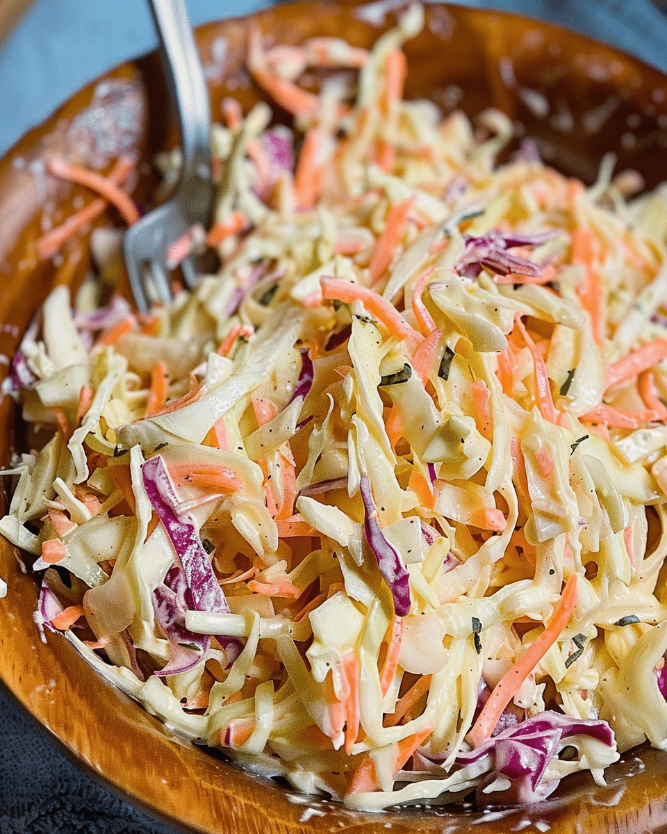 Super Creamy Coleslaw Salad