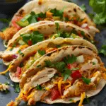 Dill Pickle Ranch Smash Chicken Tacos with Crispy Cheese Delight