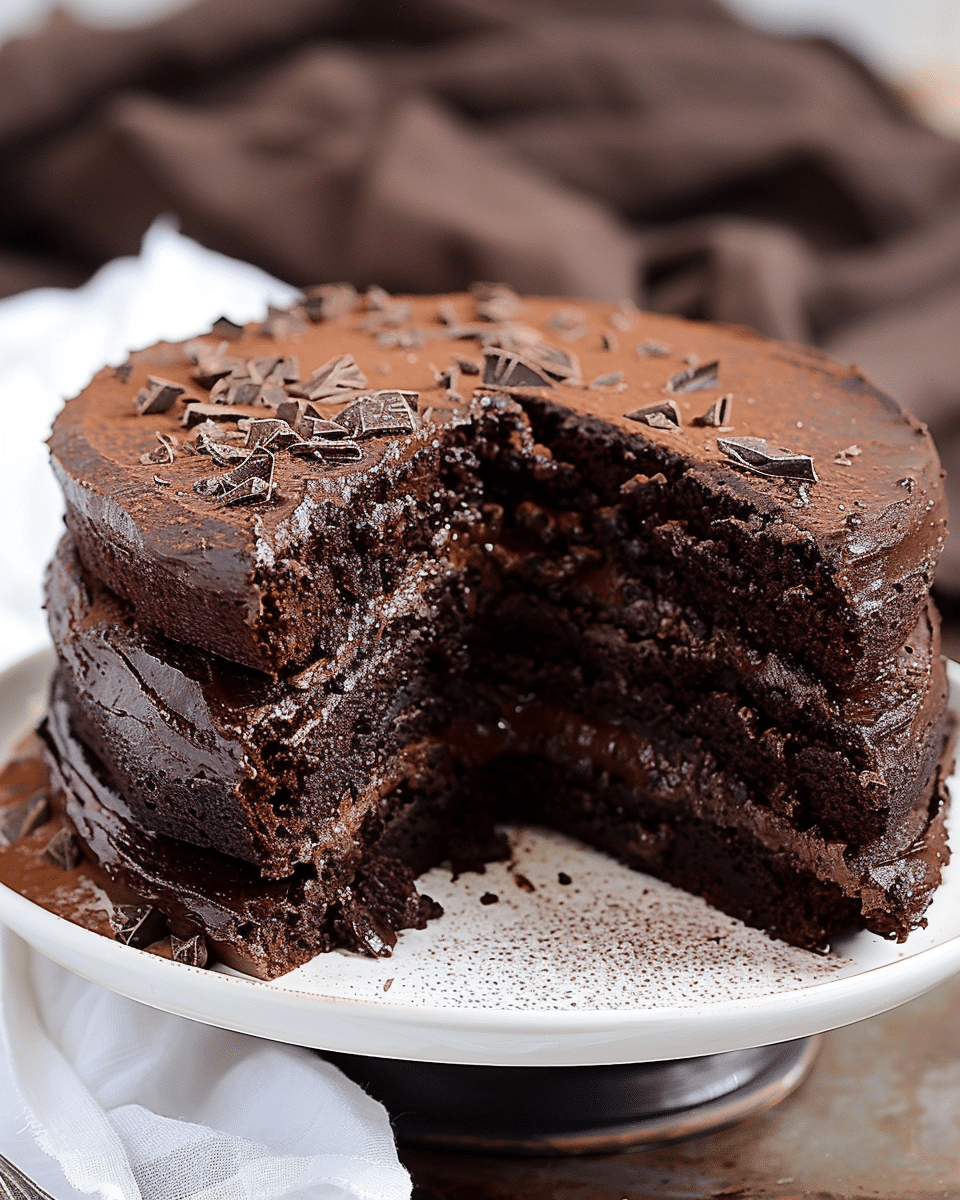 Ultimate Decadent Gluten-Free Chocolate Cake