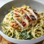 Creamy Chicken Pesto Pasta