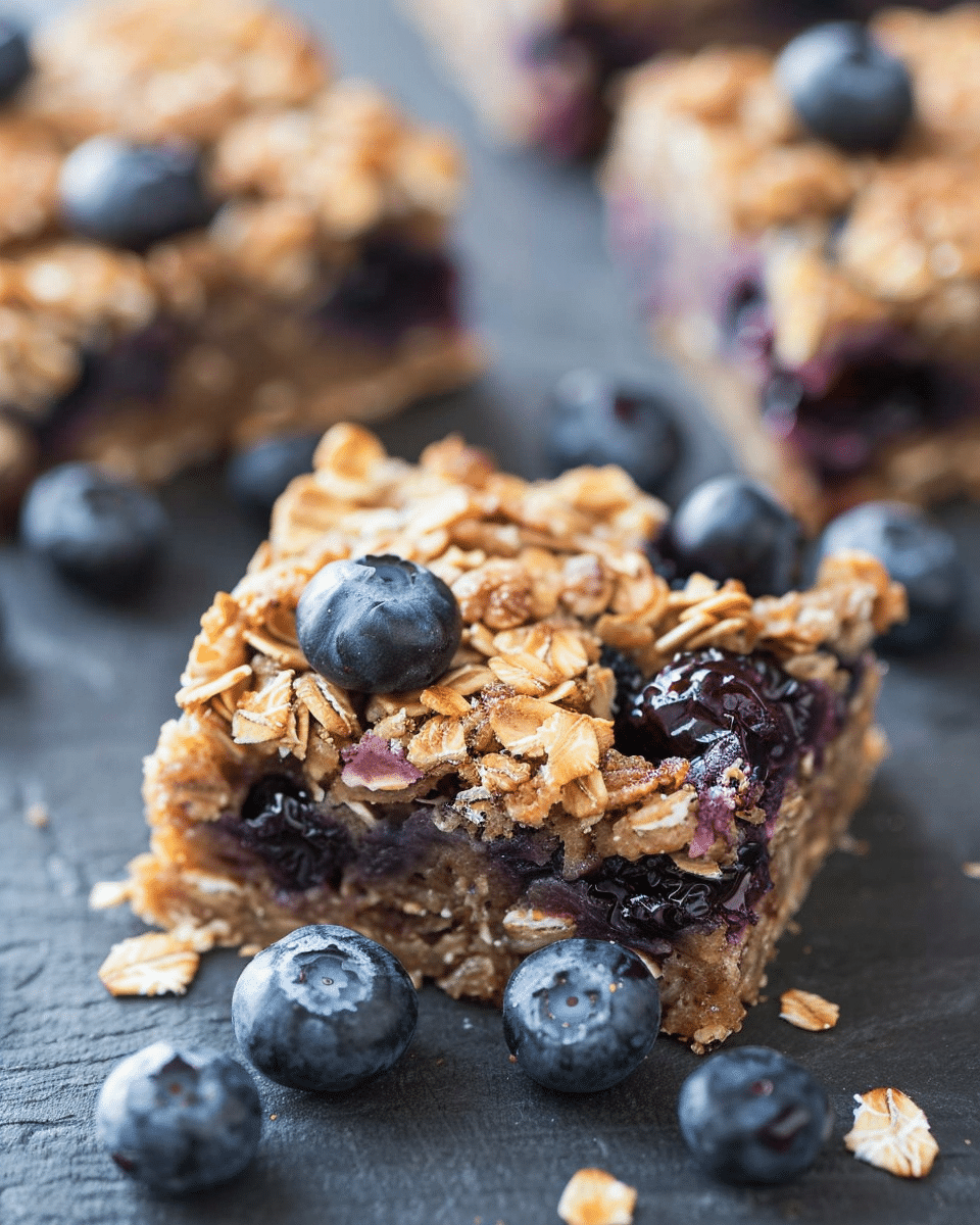 Blueberry Oatmeal Breakfast Bars