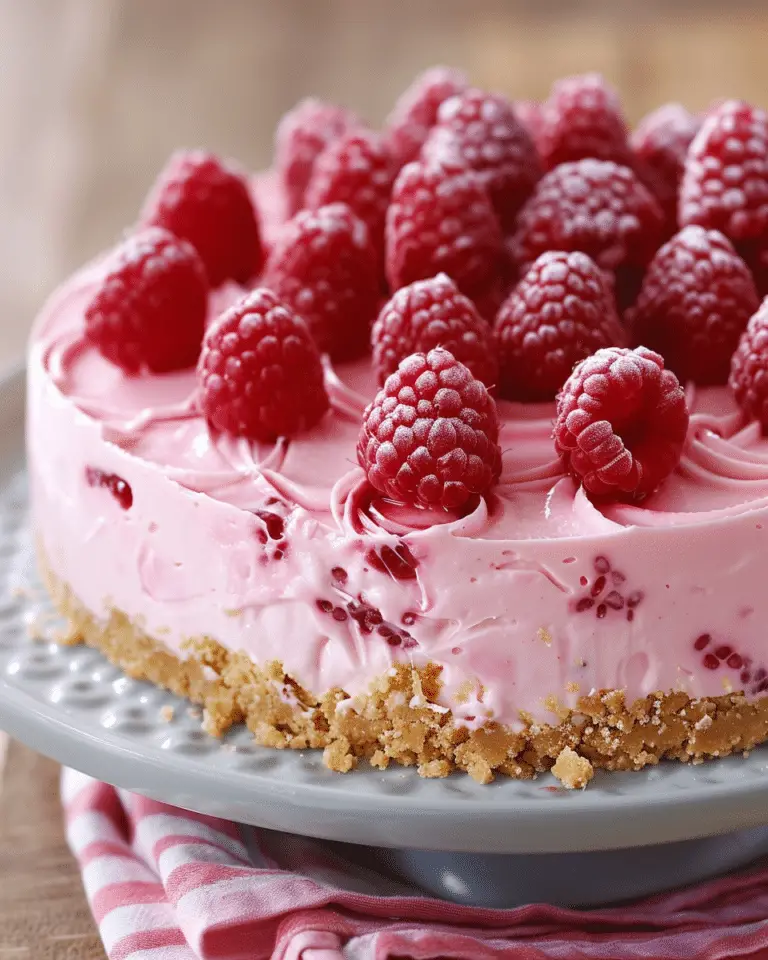 No-Bake Raspberry Cheesecake