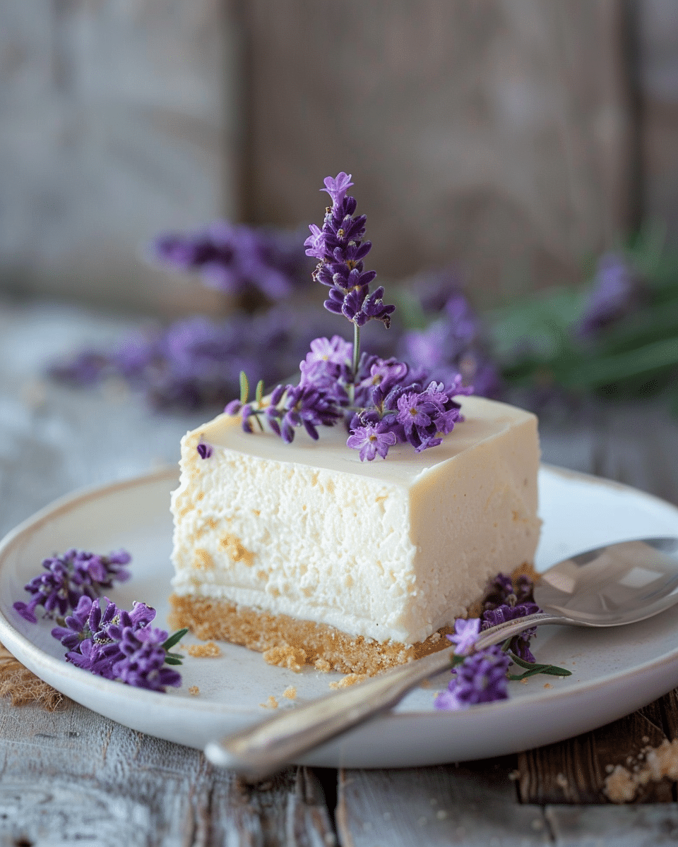 Delicious Honey Lavender Cheesecake to Brighten Your Day