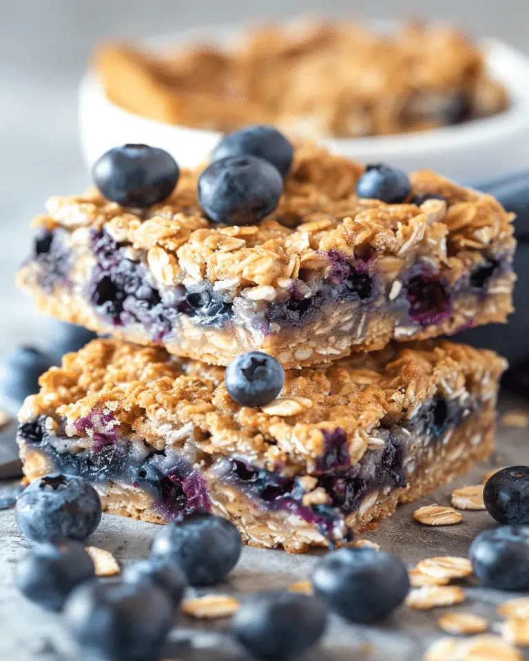 Blueberry Oatmeal Breakfast Bars