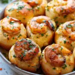 Crabby Shrimp Garlic Bread