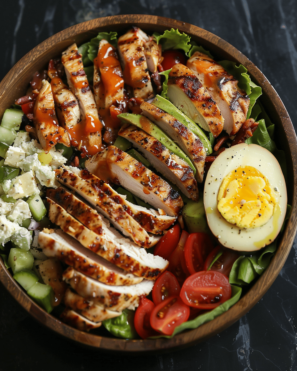 Paleo Grilled Chicken Cobb Salad