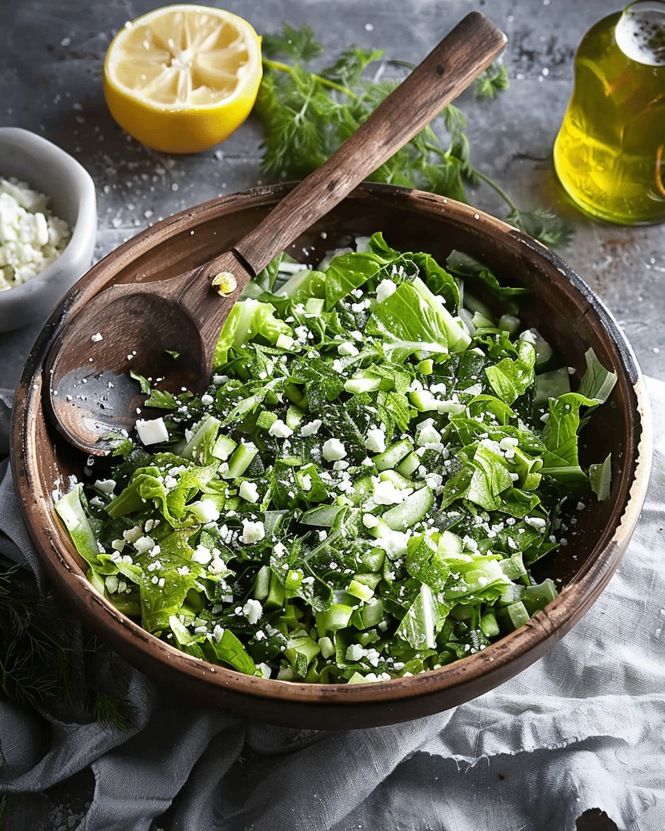 Maroulosalata (Greek Lettuce Salad)
