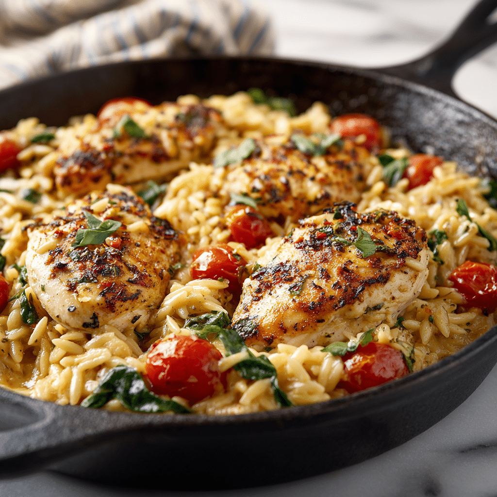 One Pan Marry Me Chicken Orzo