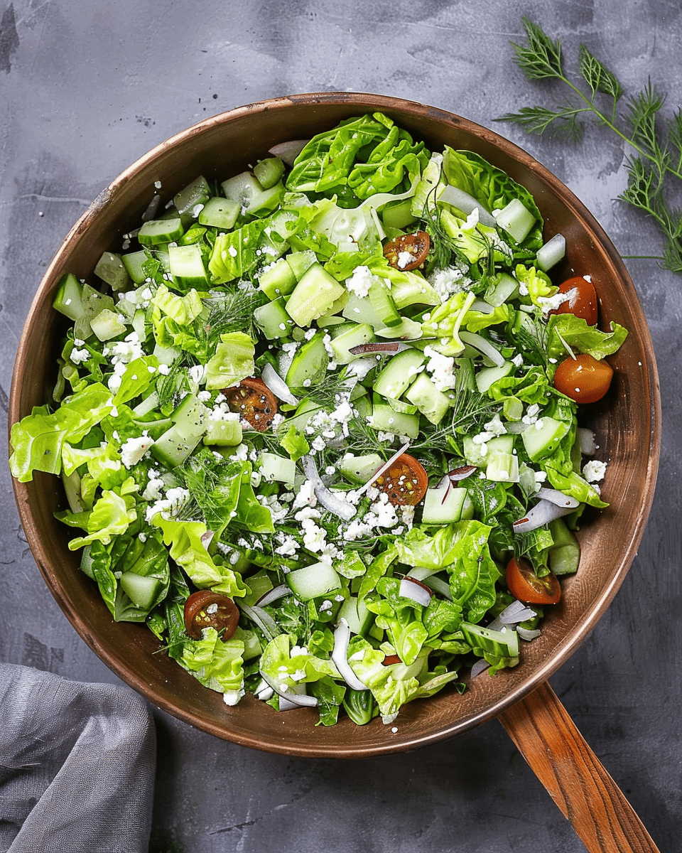 Maroulosalata (Greek Lettuce Salad)