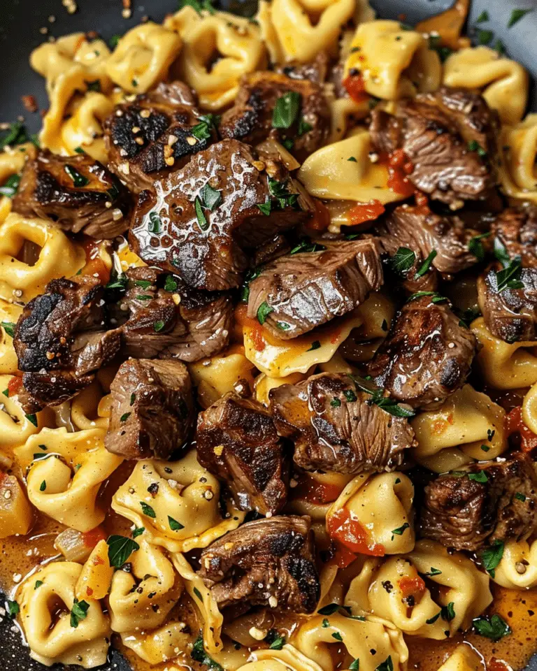 One-Pan Cowboy Butter Tortellini Steak Bites Recipe