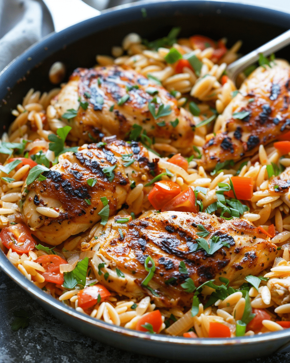 One Pan Marry Me Chicken Orzo