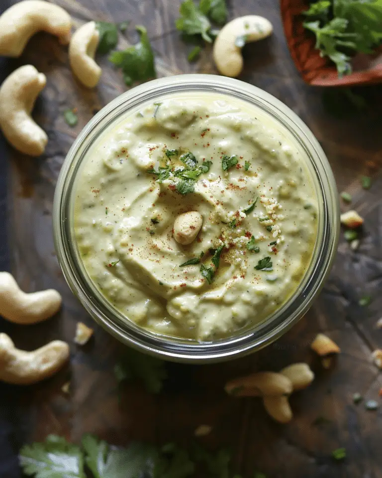 Cheesy Jalapeño Cashew Dressing