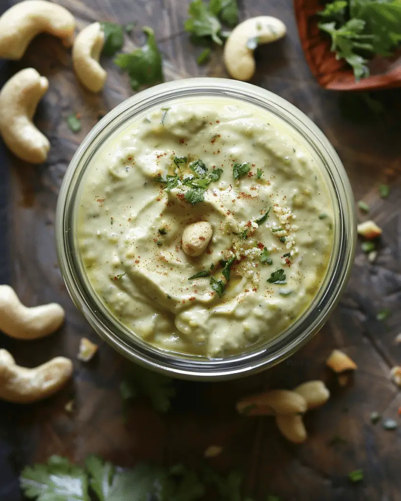 Cheesy Jalapeño Cashew Dressing