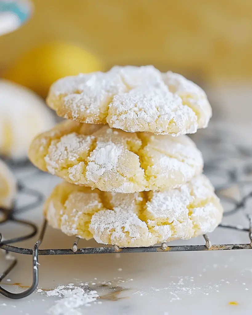 Lemon Crinkle Cookies