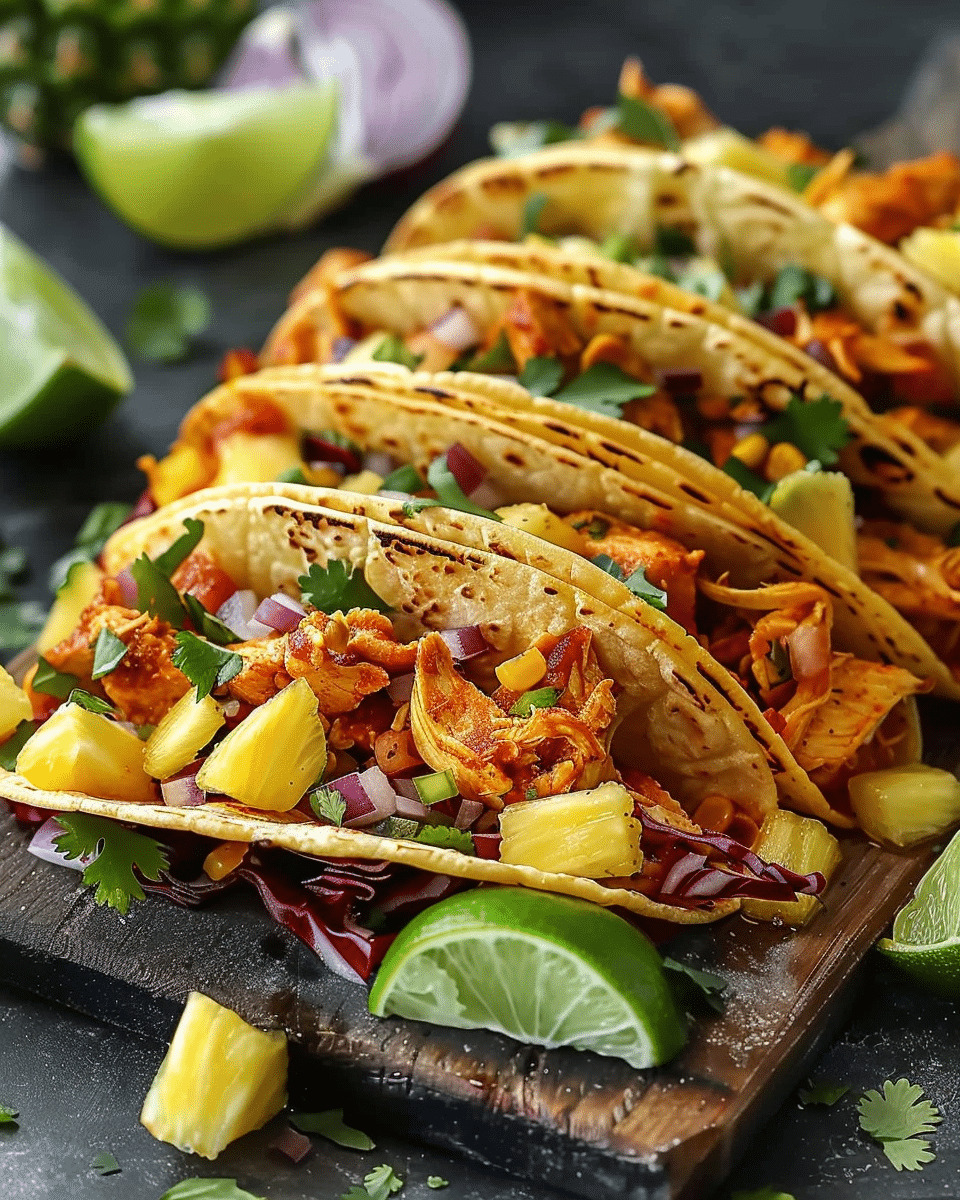 Pineapple Chicken Tacos
