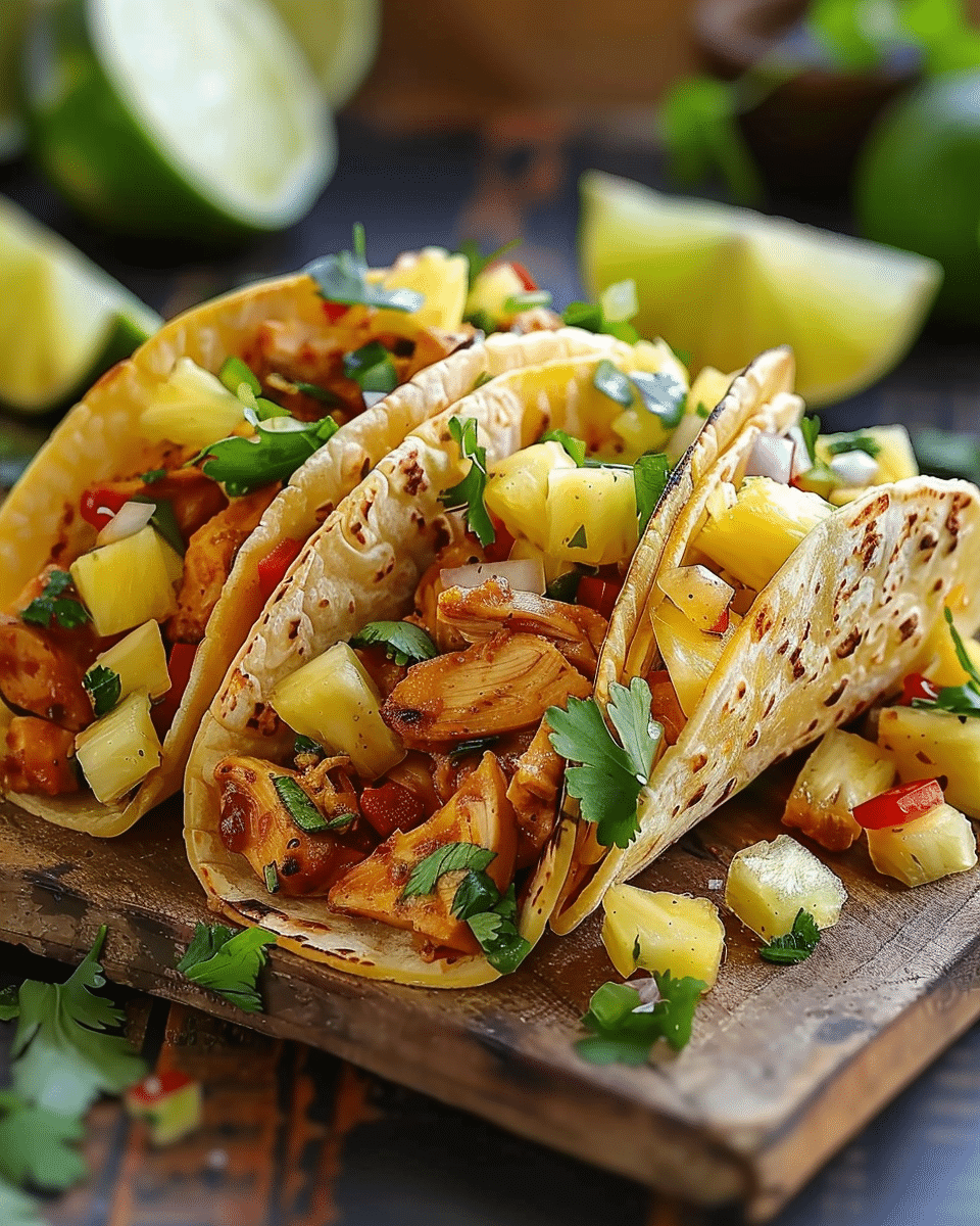 Pineapple Chicken Tacos