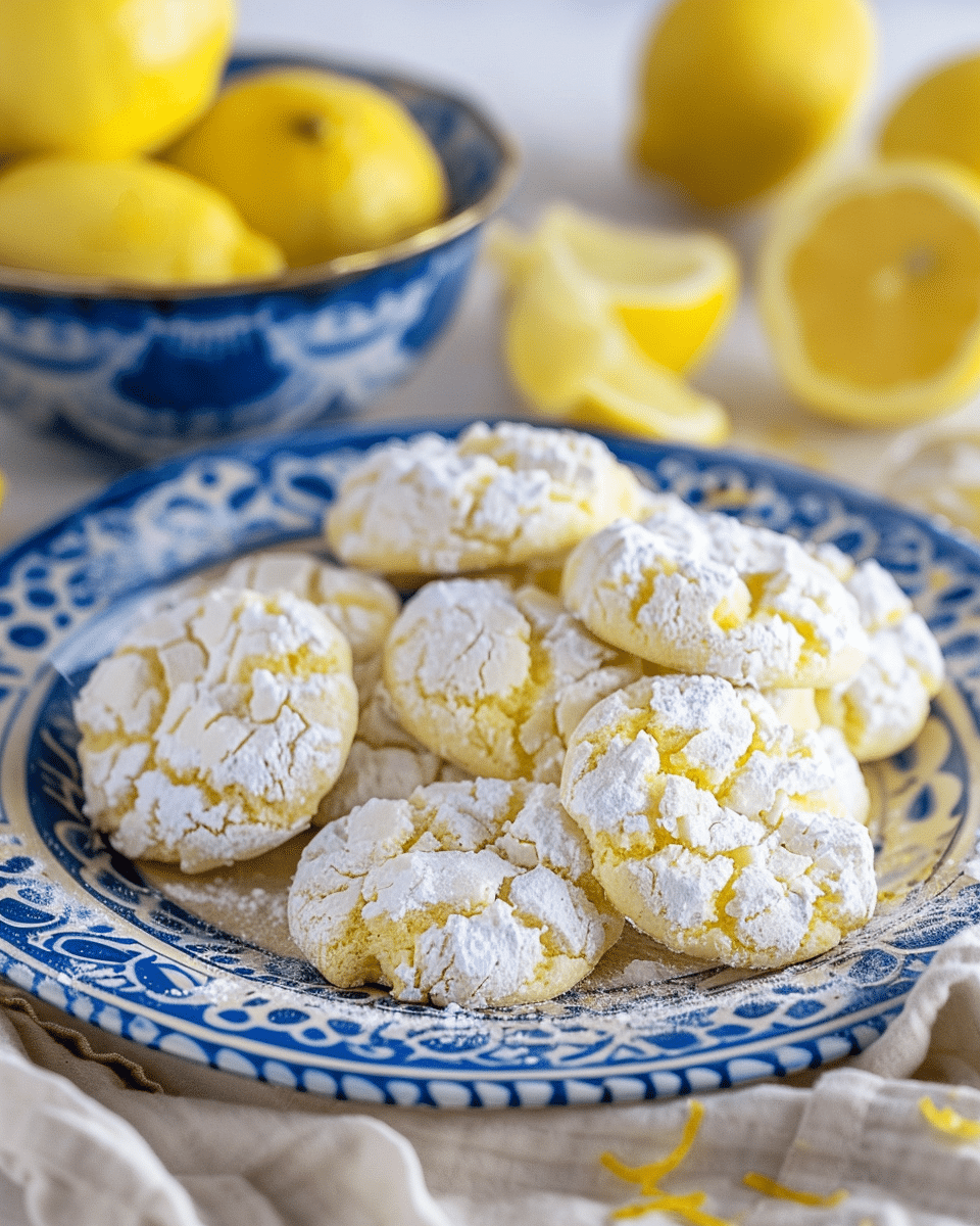 Lemon Crinkle Cookies
