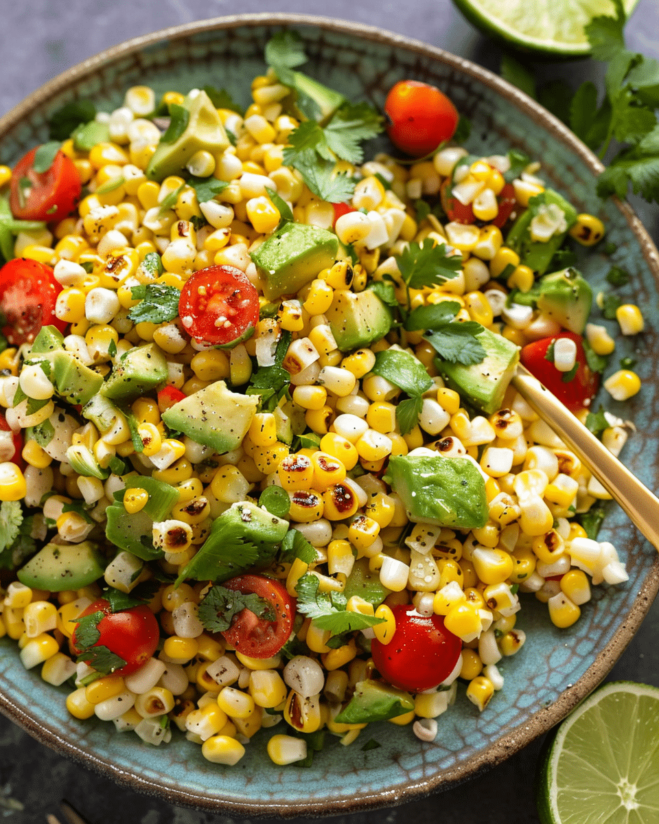 Summer Corn Salad With Avocado