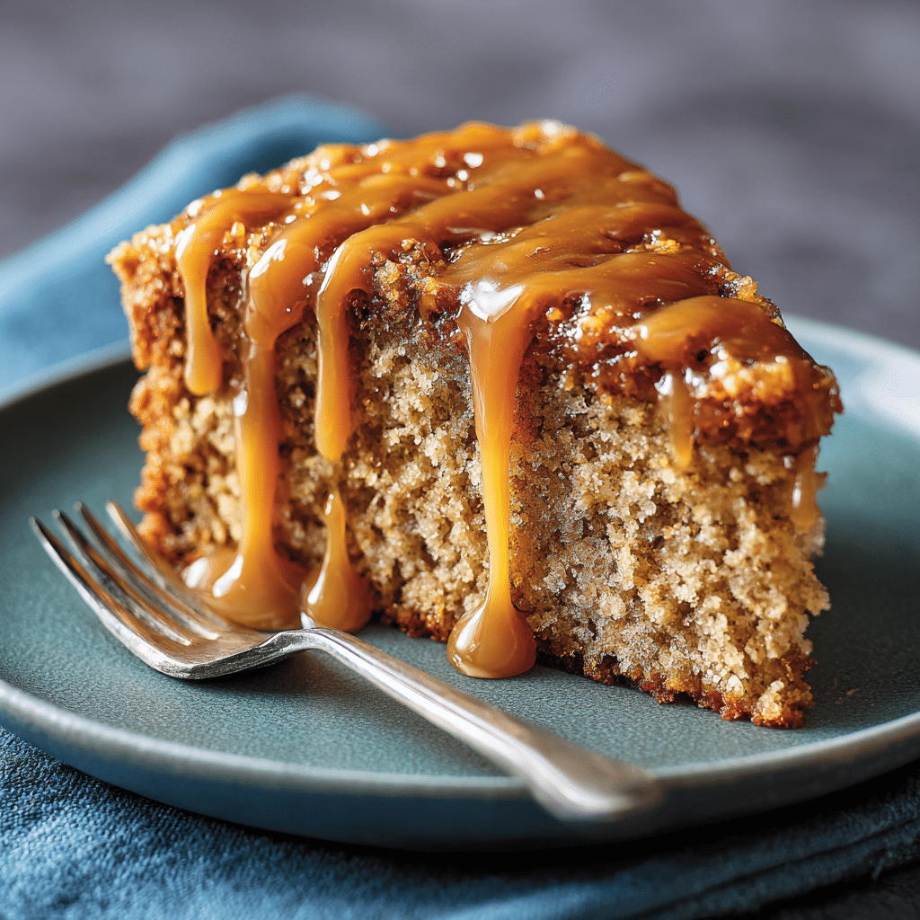 Gooey Coffee Caramel Cake
