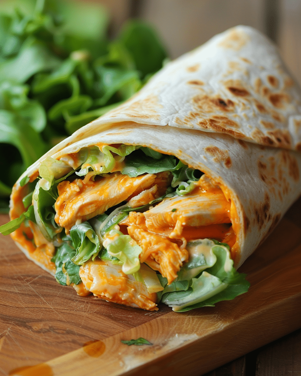 Spicy Buffalo Chicken Wraps for Two