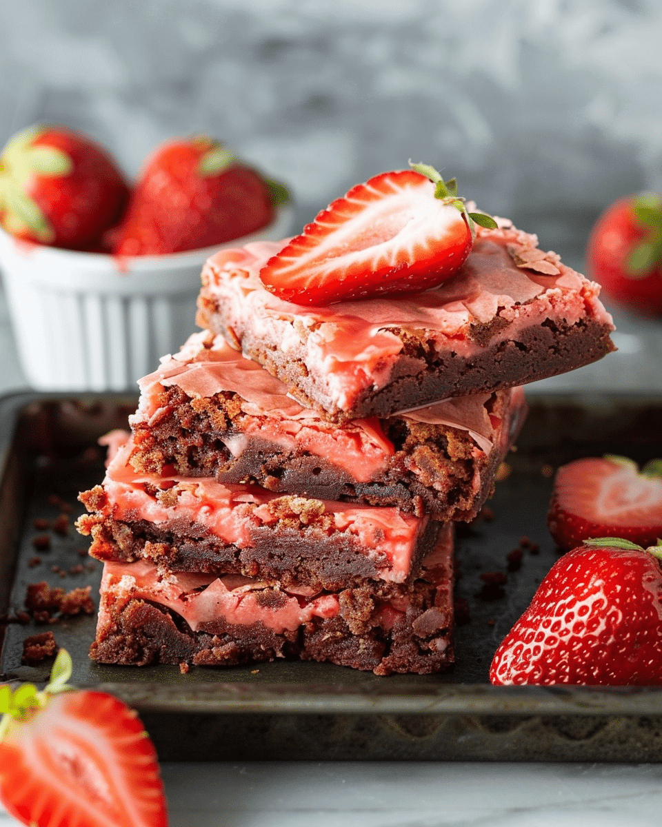 Strawberry Brownies