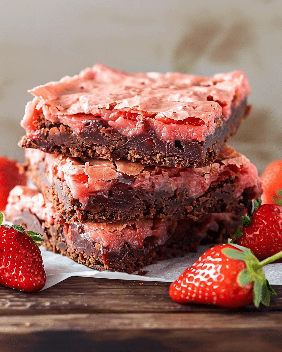 Strawberry Brownies