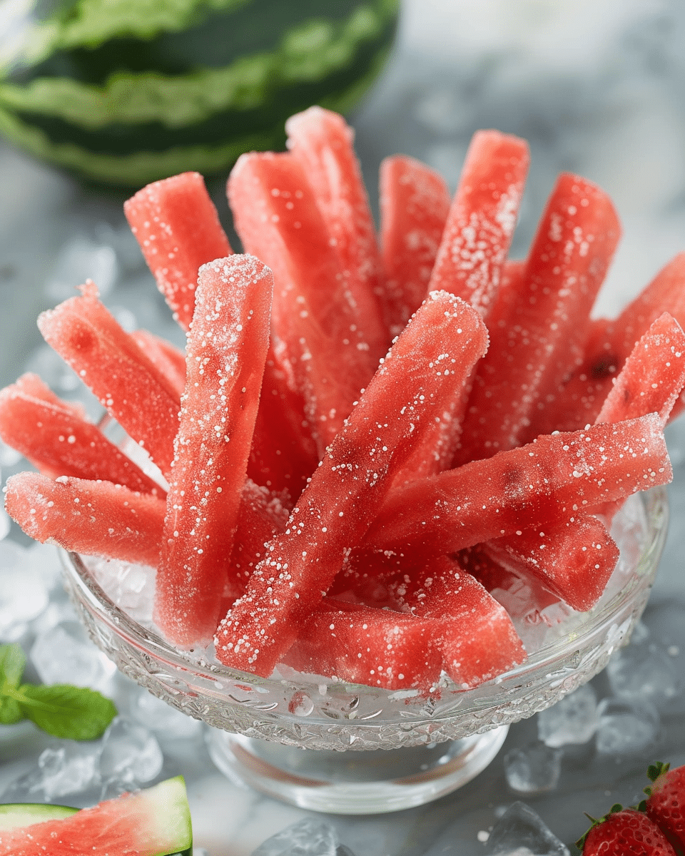 Watermelon fries