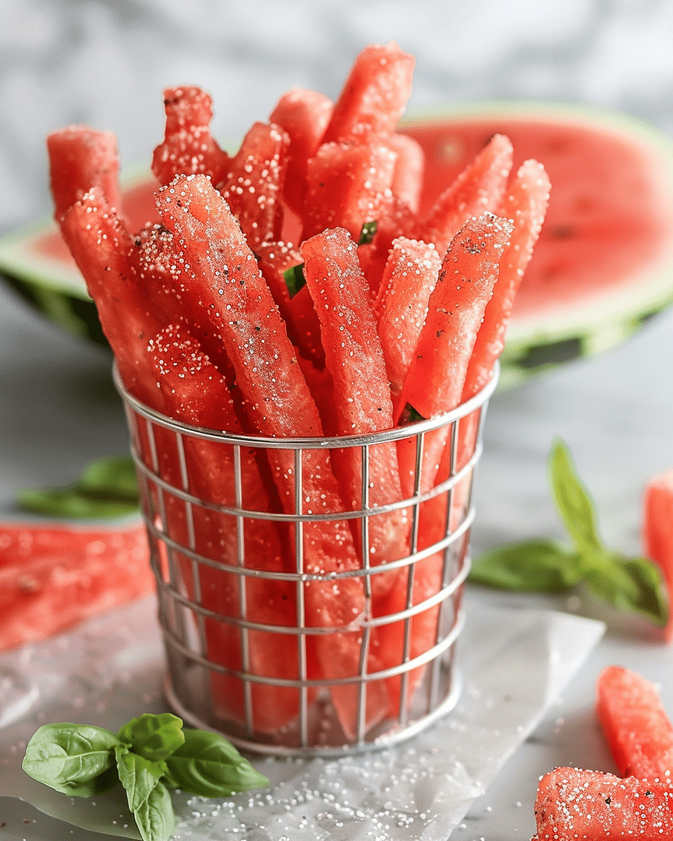 Watermelon fries