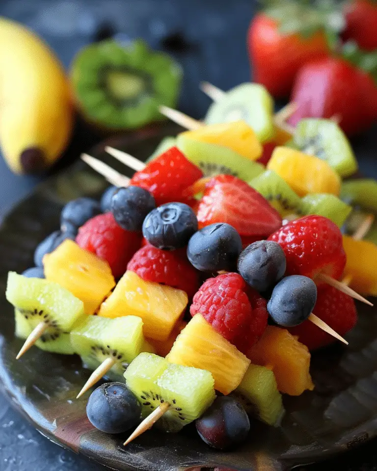 Rainbow Fruit Skewers