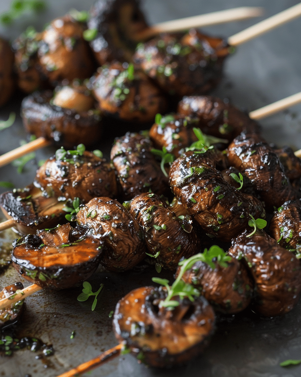 Grilled Mushroom Skewers