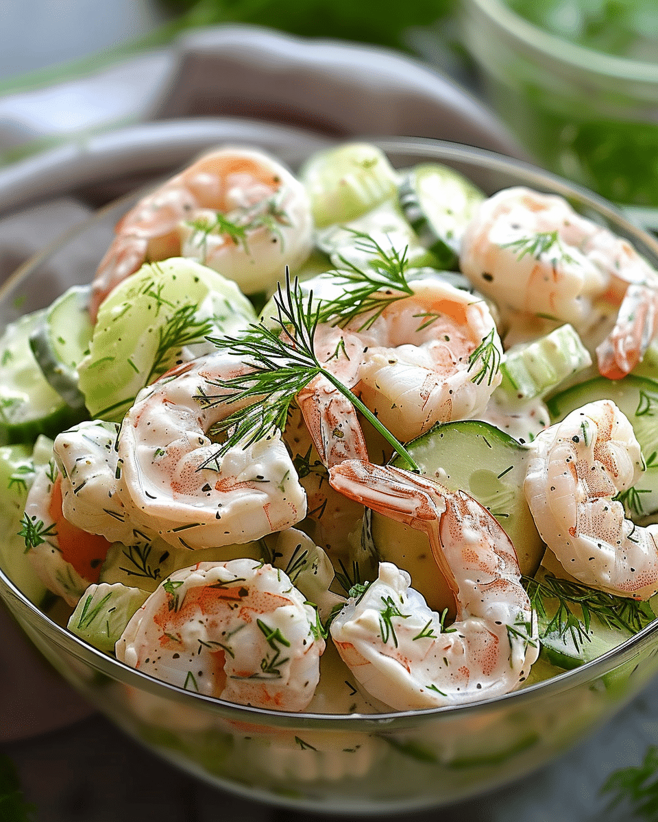 Creamy Cucumber Shrimp Salad: A Light & Flavorful Favorite