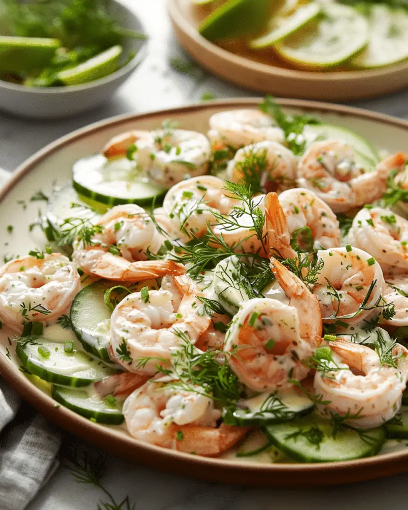 Creamy Cucumber Shrimp Salad: A Light & Flavorful Favorite